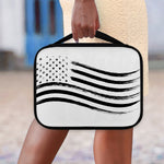 White And Black American Flag Print Classic Bible Case