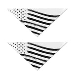 White And Black American Flag Print Dog Bandana