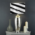 White And Black American Flag Print Drum Lamp Shade