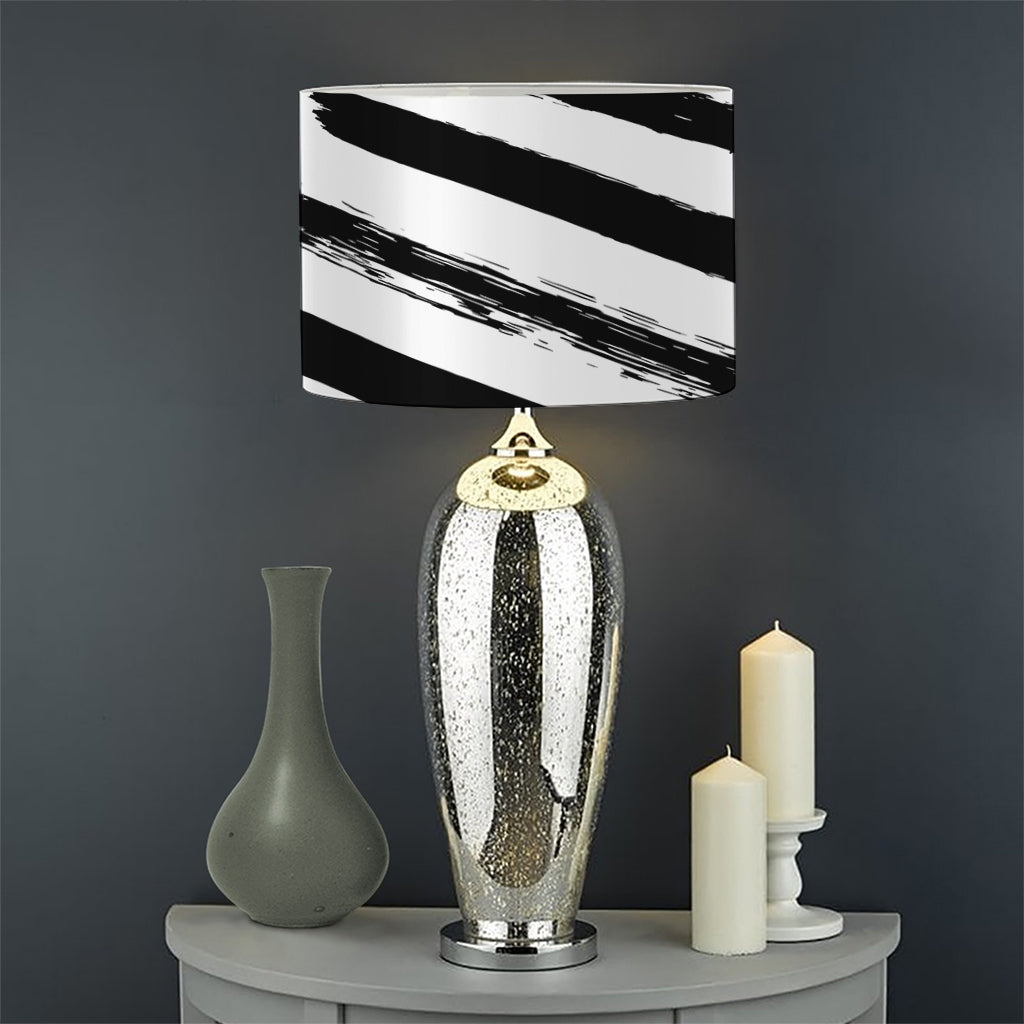 White And Black American Flag Print Drum Lamp Shade