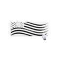 White And Black American Flag Print Extended Mouse Pad