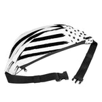White And Black American Flag Print Fanny Pack