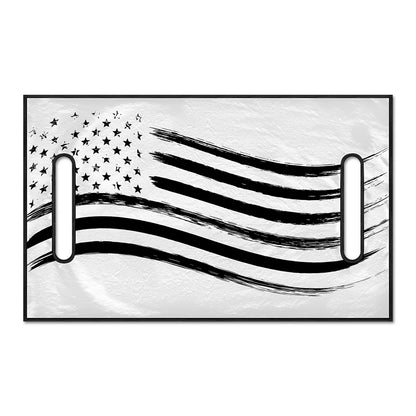 White And Black American Flag Print Golf Cart Seat Cover