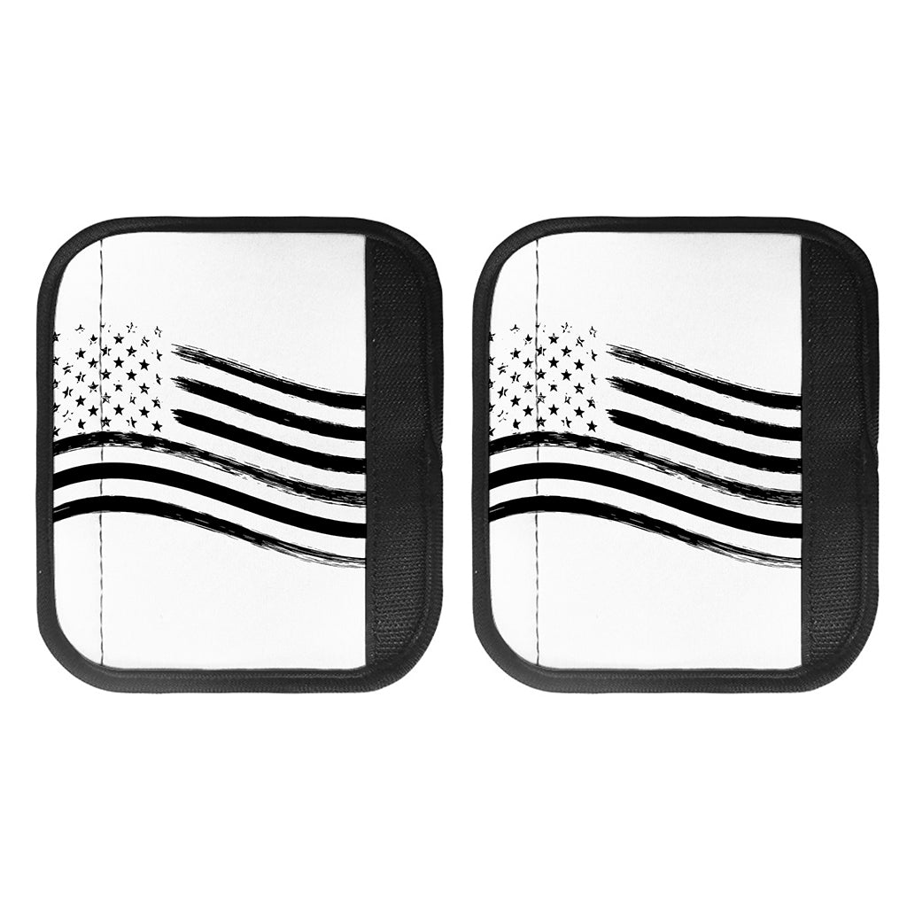 White And Black American Flag Print Handle Covers