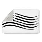 White And Black American Flag Print Indoor Door Mat