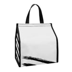 White And Black American Flag Print Insulated Lunch Tote