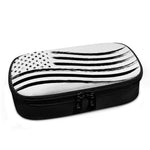 White And Black American Flag Print Insulin Cooler Travel Case