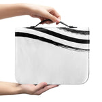 White And Black American Flag Print Leather Bible Cover