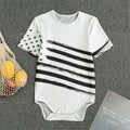 White And Black American Flag Print Men's Bodysuit