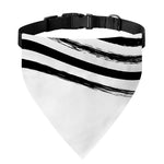 White And Black American Flag Print Over The Collar Dog Bandana