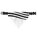 White And Black American Flag Print Over The Collar Dog Bandana