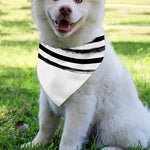 White And Black American Flag Print Over The Collar Dog Bandana