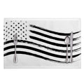 White And Black American Flag Print Placemat