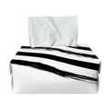 White And Black American Flag Print Rectangle Tissue Box Cover