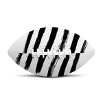 White And Black American Flag Print Rugby Ball