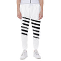 White And Black American Flag Print Joggers