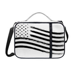 White And Black American Flag Print Shoulder Strap Bible Bag