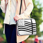 White And Black American Flag Print Shoulder Strap Bible Bag