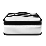 White And Black American Flag Print Small Lunch Bag