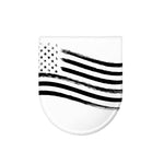 White And Black American Flag Print Toilet Lid Cover
