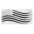 White And Black American Flag Print Towel