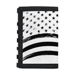 White And Black American Flag Print Trifold Wallet