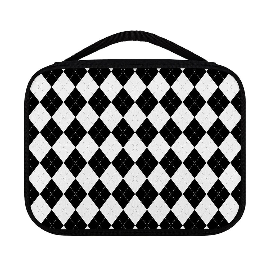 White And Black Argyle Pattern Print Classic Bible Case