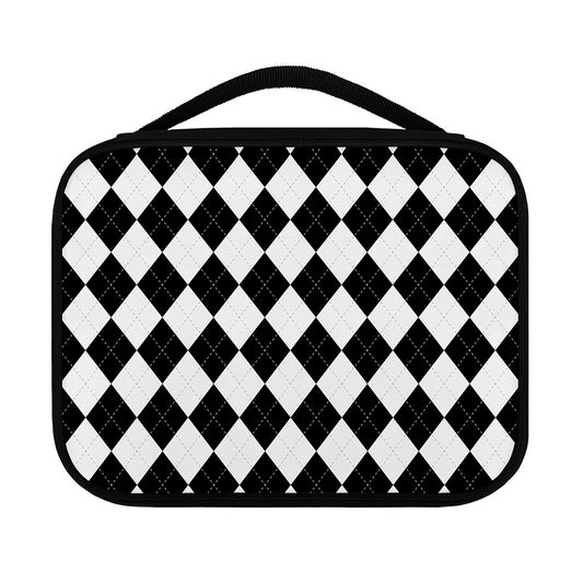 White And Black Argyle Pattern Print Classic Bible Case