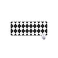 White And Black Argyle Pattern Print Extended Mouse Pad