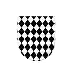 White And Black Argyle Pattern Print Toilet Lid Cover