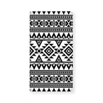 White And Black Aztec Pattern Print Baby Crib Sheet