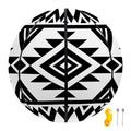 White And Black Aztec Pattern Print Basketball