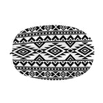 White And Black Aztec Pattern Print Car Side Mirror Covers