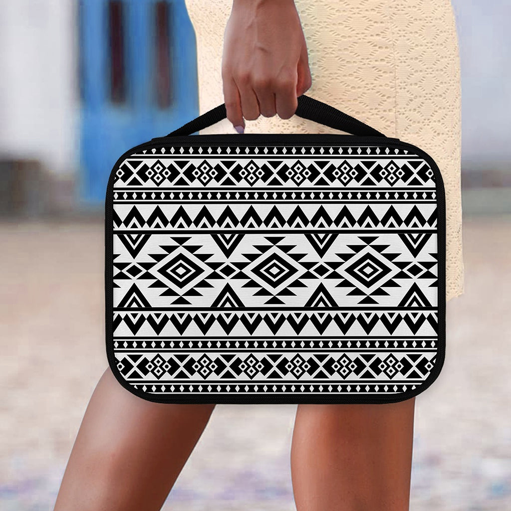 White And Black Aztec Pattern Print Classic Bible Case