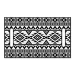 White And Black Aztec Pattern Print Golf Cart Seat Cover