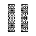 White And Black Aztec Pattern Print Handle Covers