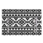 White And Black Aztec Pattern Print Placemat