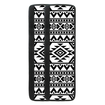 White And Black Aztec Pattern Print Refrigerator Handle Covers