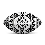 White And Black Aztec Pattern Print Rugby Ball