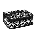 White And Black Aztec Pattern Print Small Lunch Bag