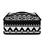 White And Black Aztec Pattern Print Small Lunch Bag