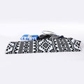 White And Black Aztec Pattern Print Sports Towel