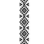White And Black Aztec Pattern Print Table Runner