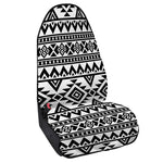 White And Black Aztec Pattern Print Waterproof Car Seat Cover
