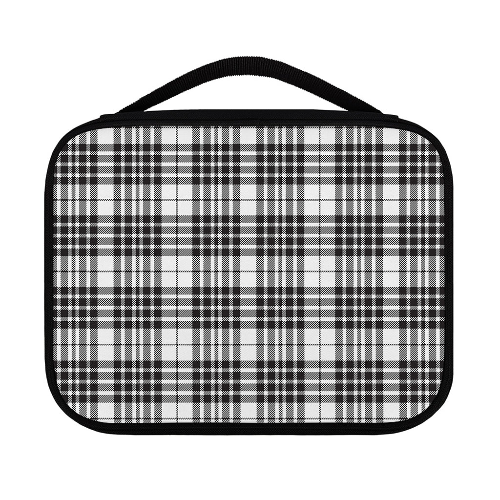 White And Black Border Tartan Print Classic Bible Case