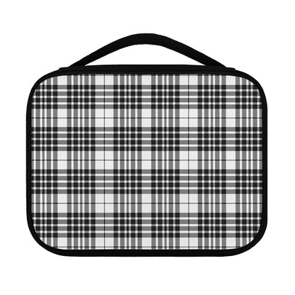 White And Black Border Tartan Print Classic Bible Case