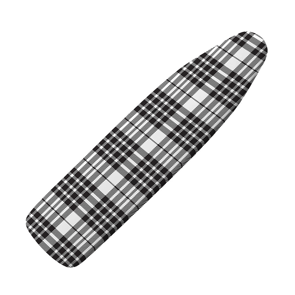 White And Black Border Tartan Print Ironing Board Cover
