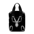 White And Black Capricorn Sign Print Bible Tote Bag