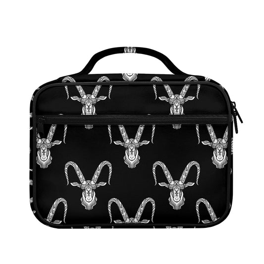 White And Black Capricorn Sign Print Briefcase Bible Bag