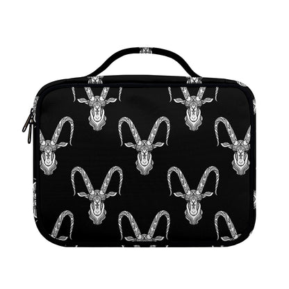 White And Black Capricorn Sign Print Briefcase Bible Bag